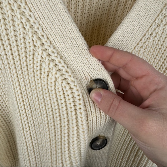 Everlane The Texture Cotton Cardigan – Cream (Size L) - Picture 5 of 12